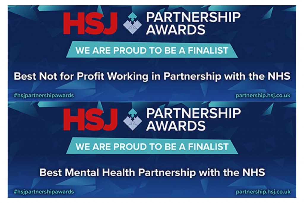 Visual to show HSJ finalist for partnership awards.