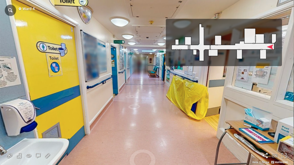 Screenshot of Ward 4 virtual walkthrough