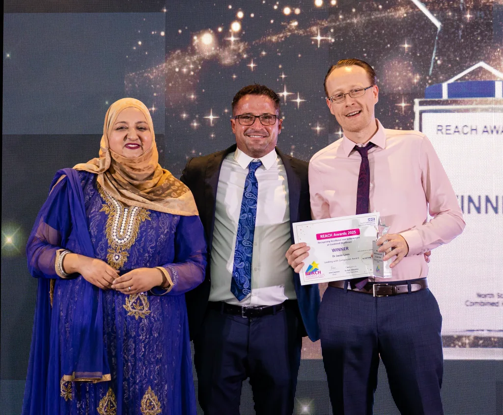 Jason receives his award