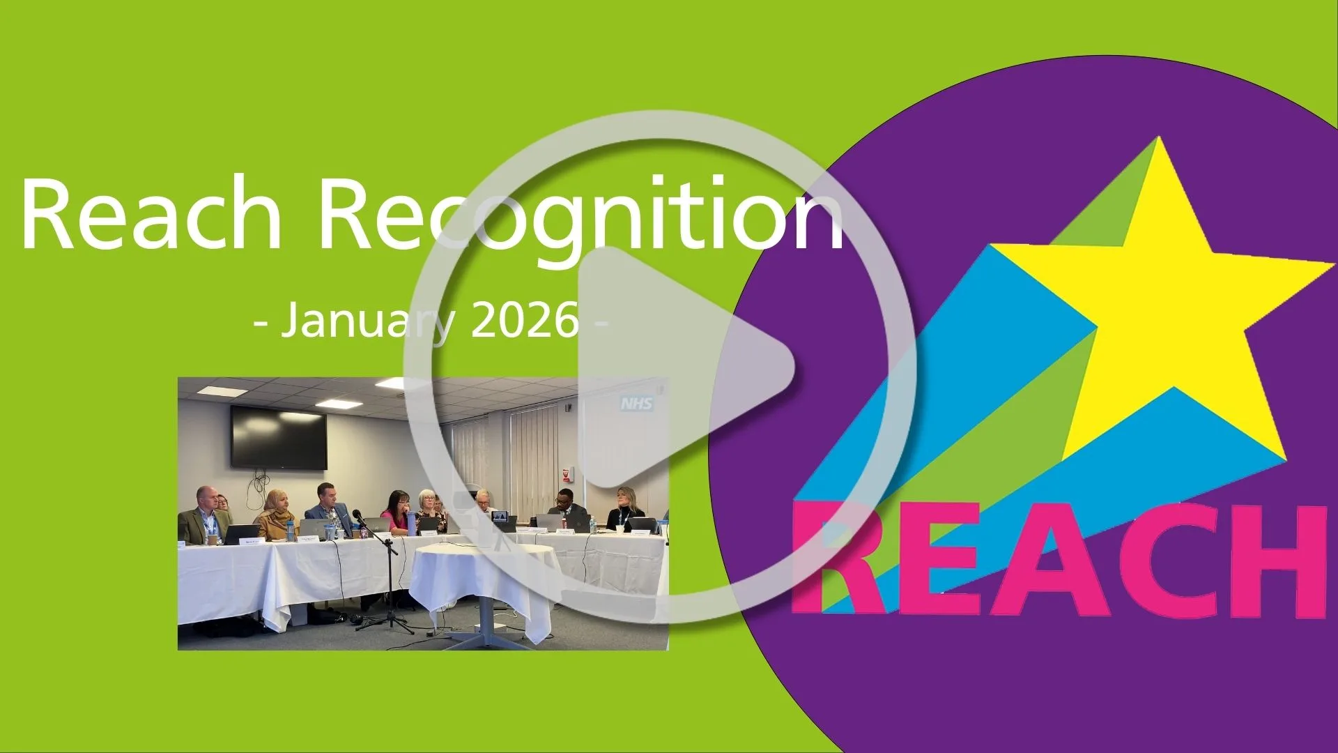 An image with a star showcasing our reach recognition award