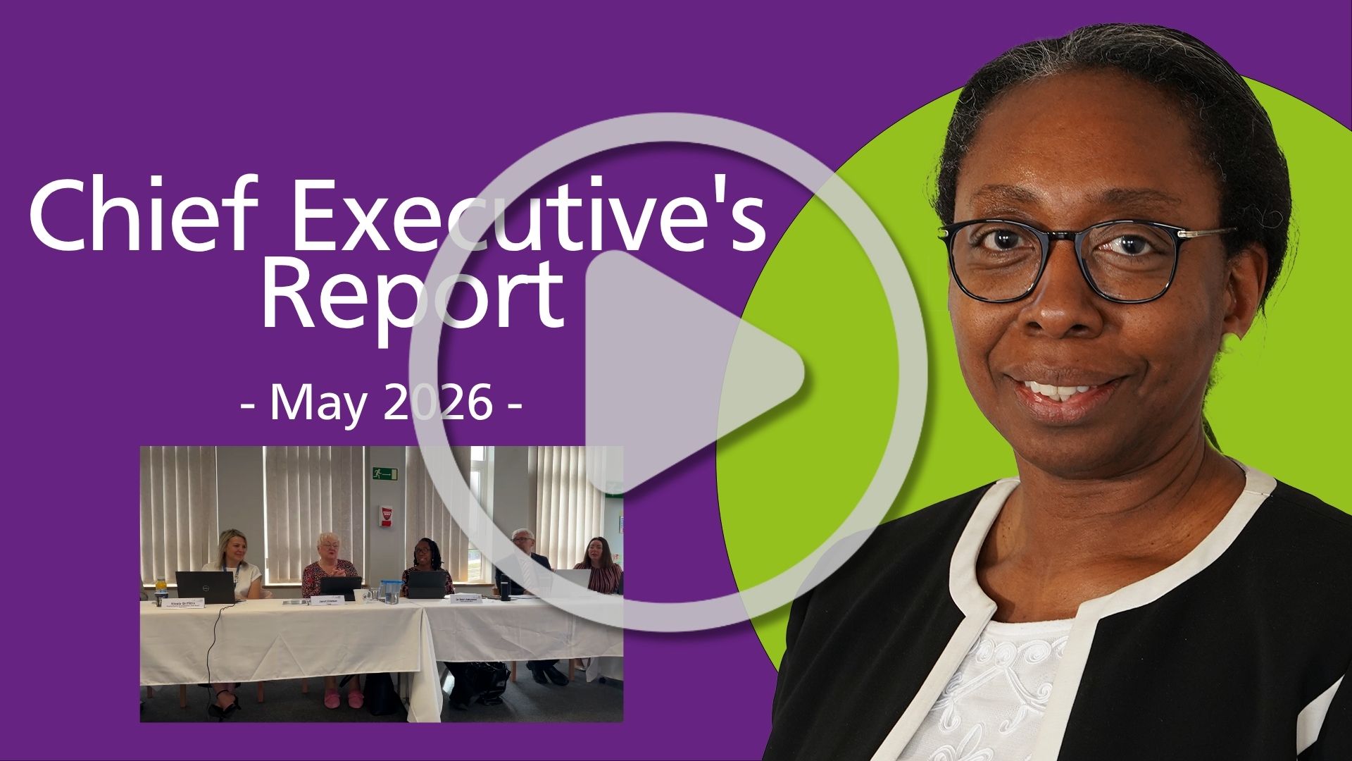 Photo of the CEO executive for the CEO board report video