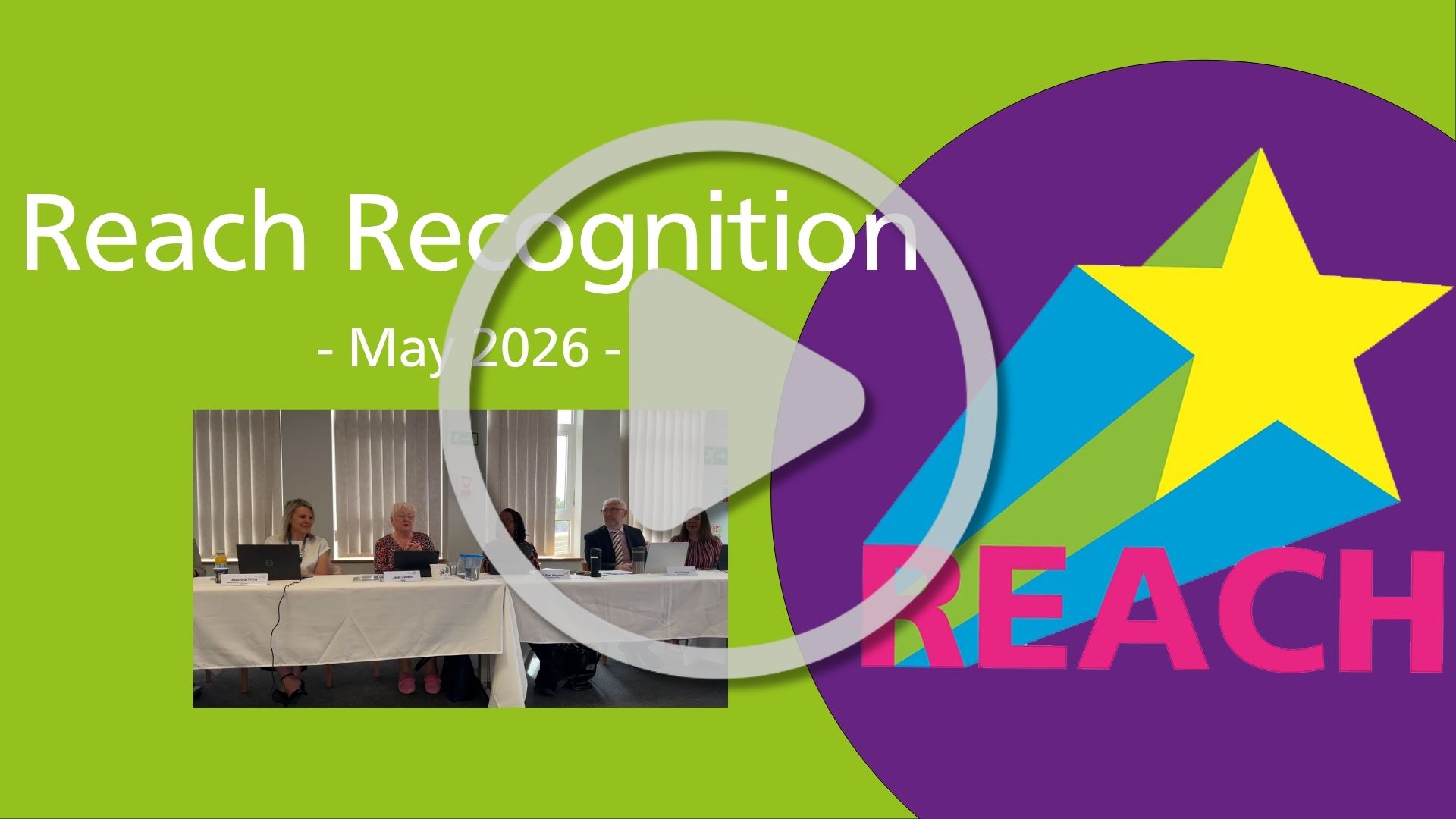 Photo of thumbnail for the REACH recognition award for may - Public Trust Board